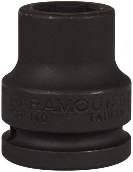 Paramount - 3/4" Drive 19mm Standard Impact Socket - 6 Points, 2" OAL - Caliber Tooling