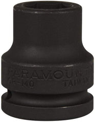 Paramount - 3/4" Drive 19mm Standard Impact Socket - 6 Points, 2" OAL - Caliber Tooling