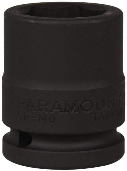 Paramount - 3/4" Drive 1-1/16" Standard Impact Socket - 6 Points, 2-3/32" OAL - Caliber Tooling