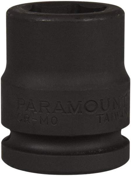 Paramount - 3/4" Drive 25mm Standard Impact Socket - 6 Points, 2-3/32" OAL - Caliber Tooling