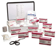 Ability One - 250 Piece, 25 Person, Full First Aid Kit - 10" Wide x 2-3/4" Deep x 14-1/2" High, Metal Case - Caliber Tooling