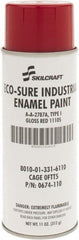 Ability One - Red, Gloss, Enamel Spray Paint - 8 to 10 Sq Ft per Can, 11 oz Container - Caliber Tooling