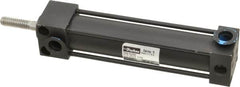 Parker - 3" Stroke x 3/4" Bore Double Acting Air Cylinder - 1/8 Port, 1/4-20 Rod Thread, 200 Max psi, -10 to 165°F - Caliber Tooling