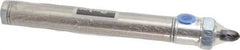 Parker - 4" Stroke x 3/4" Bore Double Acting Air Cylinder - 1/8 Port, 1/4-28 Rod Thread, 250 Max psi, 14 to 140°F - Caliber Tooling