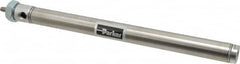 Parker - 8" Stroke x 3/4" Bore Double Acting Air Cylinder - 1/8 Port, 1/4-28 Rod Thread, 250 Max psi, 14 to 140°F - Caliber Tooling