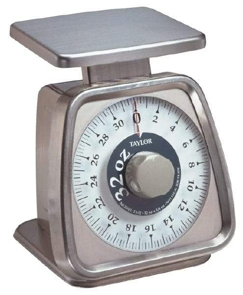 Taylor - 2 Lb. Capacity, Analog Dial Portion Control Scale - 1/4 oz. Graduation, 6 x 5" Platform - Caliber Tooling