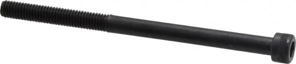 Made in USA - #10-32 UNF Hex Socket Drive, Socket Cap Screw - Alloy Steel, Black Oxide Finish, Partially Threaded, 3" Length Under Head - Caliber Tooling