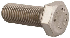 Value Collection - 3/8-24 UNF, 1" Length Under Head Hex Head Cap Screw - Fully Threaded, Grade 316 Stainless Steel, Uncoated, 9/16" Hex - Caliber Tooling