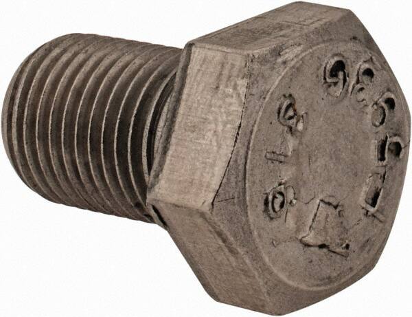 Value Collection - 1/2-20 UNF, 3/4" Length Under Head Hex Head Cap Screw - Fully Threaded, Grade 316 Stainless Steel, Uncoated, 3/4" Hex - Caliber Tooling