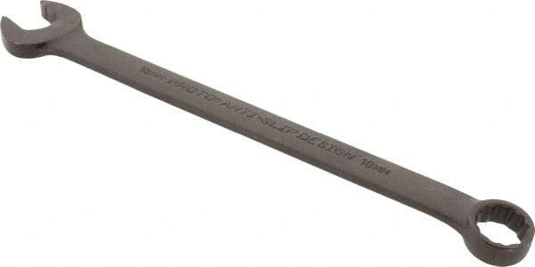 Proto - 18mm 12 Point Combination Wrench - 15° Offset Angle, 10-1/2" OAL, Steel, Black Finish - Caliber Tooling