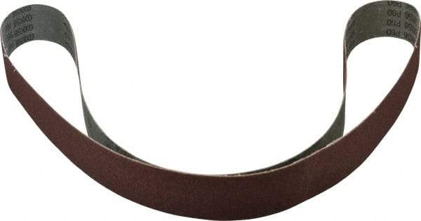 Tru-Maxx - 2" Wide x 72" OAL, 60 Grit, Aluminum Oxide Abrasive Belt - Aluminum Oxide, Medium, Coated - Caliber Tooling