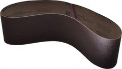 Tru-Maxx - 4" Wide x 36" OAL, 80 Grit, Aluminum Oxide Abrasive Belt - Aluminum Oxide, Medium, Coated - Caliber Tooling