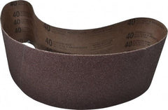 Tru-Maxx - 6" Wide x 48" OAL, 40 Grit, Aluminum Oxide Abrasive Belt - Aluminum Oxide, Coarse, Coated - Caliber Tooling