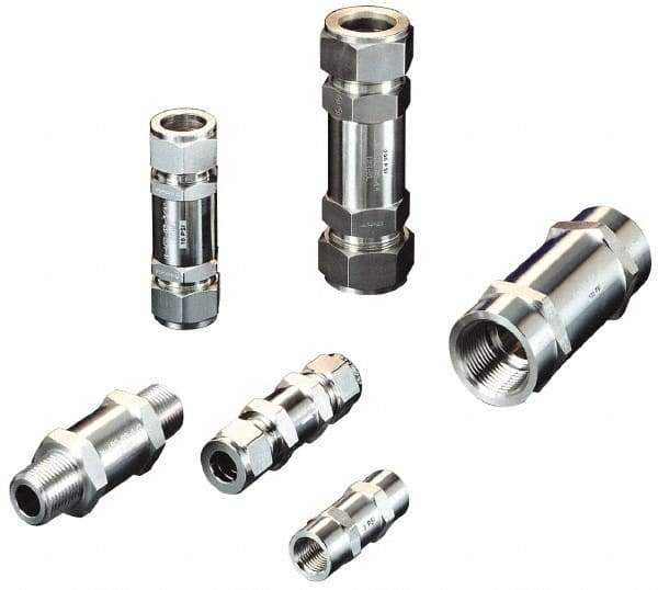 Ham-Let - 1/4" Stainless Steel Check Valve - Inline, MNPT x FNPT, 1,500 WOG - Caliber Tooling