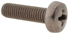 Value Collection - M5x0.80 Metric Coarse, 18mm Length Under Head Phillips Drive Machine Screw - Pan Head, Grade 18-8 & A2 Stainless Steel, Uncoated, Without Washer - Caliber Tooling