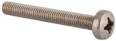 Value Collection - M6x1.00 Metric Coarse, 50mm Length Under Head Phillips Drive Machine Screw - Pan Head, Grade 18-8 & A2 Stainless Steel, Uncoated, Without Washer - Caliber Tooling