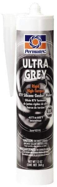 Permatex - 13 oz Gasket Maker - -65 to 650°F, Gray, Comes in Cartridge - Caliber Tooling