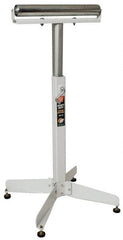 HTC - 16 Inch Long x 43 Inch High Heavy Duty Roller Support - 350 Lbs. Limit, with 1 and 2 Inch Wide Rollers - Caliber Tooling