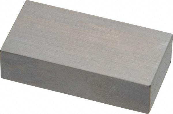 Mitutoyo - 0.7" Rectangular Steel Gage Block - Accuracy Grade 0, Includes Certificate of Inspection - Caliber Tooling