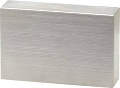 Mitutoyo - 0.9" Rectangular Steel Gage Block - Accuracy Grade 0, Includes Certificate of Inspection - Caliber Tooling