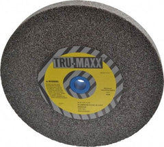 Tru-Maxx - 36 Grit Aluminum Oxide Bench & Pedestal Grinding Wheel - 10" Diam x 1-1/4" Hole x 1" Thick, 3250 Max RPM, P Hardness, Very Coarse Grade , Vitrified Bond - Caliber Tooling