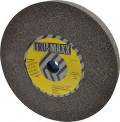 Tru-Maxx - 46 Grit Aluminum Oxide Bench & Pedestal Grinding Wheel - 12" Diam x 1-1/4" Hole x 1-1/2" Thick, 2705 Max RPM, P Hardness, Coarse Grade , Vitrified Bond - Caliber Tooling