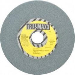 Tru-Maxx - 120 Grit Silicon Carbide Bench & Pedestal Grinding Wheel - 6" Diam x 1" Hole x 1/2" Thick, 5410 Max RPM, K Hardness, Fine Grade , Vitrified Bond - Caliber Tooling