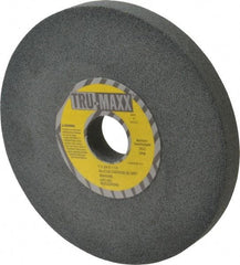 Tru-Maxx - 80 Grit Silicon Carbide Bench & Pedestal Grinding Wheel - 7" Diam x 1-1/4" Hole x 3/4" Thick, 3600 Max RPM, K Hardness, Medium Grade , Vitrified Bond - Caliber Tooling