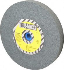 Tru-Maxx - 60 Grit Silicon Carbide Bench & Pedestal Grinding Wheel - 10" Diam x 1-1/4" Hole x 1-1/4" Thick, 3250 Max RPM, K Hardness, Medium Grade , Vitrified Bond - Caliber Tooling