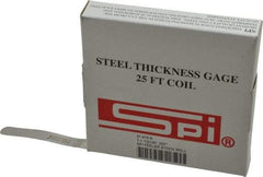 SPI - 0.001 Inch Thick x 25 Ft. Long x 1/2 Inch Wide, Feeler Stock Roll - High Carbon Steel - Caliber Tooling