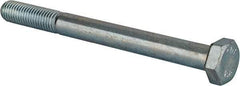 Value Collection - M12x1.75mm Metric Coarse, 130mm Length Under Head Hex Head Cap Screw - Partially Threaded, Grade 8.8 Steel, Zinc-Plated Finish, 19mm Hex - Caliber Tooling