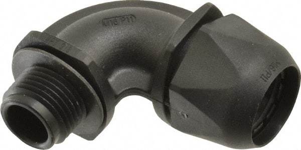 Murrplastik - 3/8" Trade, Nylon Compression Angled Liquidtight Conduit Connector - Noninsulated - Caliber Tooling