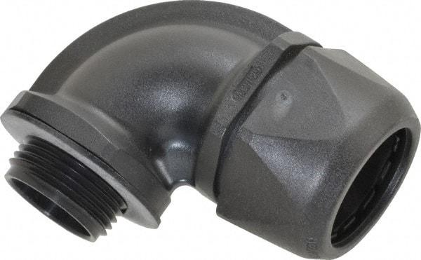 Murrplastik - 1" Trade, Nylon Compression Angled Liquidtight Conduit Connector - Noninsulated - Caliber Tooling