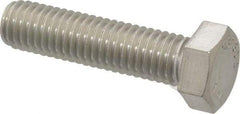 Value Collection - 1/2-13 UNC, 2" Length Under Head Hex Head Cap Screw - Fully Threaded, Grade 316 Stainless Steel, Uncoated, 3/4" Hex - Caliber Tooling