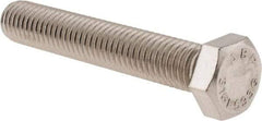 Value Collection - 1/2-13 UNC, 3" Length Under Head Hex Head Cap Screw - Fully Threaded, Grade 316 Stainless Steel, Uncoated, 3/4" Hex - Caliber Tooling