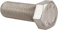 Value Collection - 7/16-20 UNF, 1-1/4" Length Under Head Hex Head Cap Screw - Partially Threaded, Grade 18-8 Stainless Steel, Uncoated, 5/8" Hex - Caliber Tooling