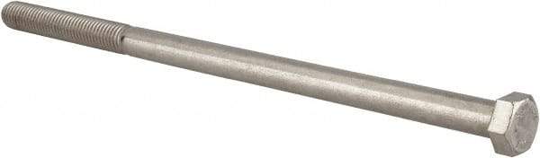 Value Collection - 1/2-13 UNC, 10" Length Under Head Hex Head Cap Screw - Partially Threaded, Grade 18-8 Stainless Steel, Uncoated, 3/4" Hex - Caliber Tooling