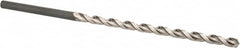 Taper Length Drill Bit: 0.1570″ Dia, 130 ° Bright/Uncoated, RH Cut, Parabolic Flute, Straight Shank, Series 535