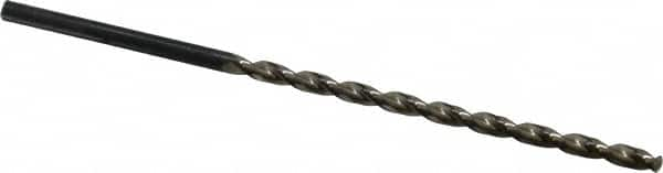 Taper Length Drill Bit: 0.1495″ Dia, 130 ° Bright/Uncoated, RH Cut, Parabolic Flute, Cylindrical Shank, Series 535