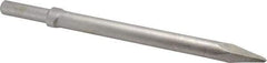 Ingersoll-Rand - 12" OAL, 0.7" Shank Diam, Moil Point Chisel - Round Drive, Round Shank, Steel - Caliber Tooling