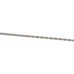 Taper Length Drill Bit: 0.1040″ Dia, 130 ° Bright/Uncoated, RH Cut, Parabolic Flute, Straight Shank, Series 501