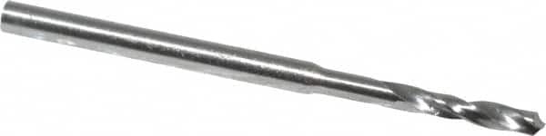 Micro Drill Bit: 0.0472″ Dia, 118 °, Cobalt Bright/Uncoated, 0.984″ OAL, RH Cut, Spiral Flute, Straight-Cylindrical Shank, Series 301