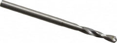 Micro Drill Bit: 0.0547″ Dia, 118 °, Cobalt Bright/Uncoated, RH Cut, Spiral Flute, Straight-Cylindrical Shank, Series 301