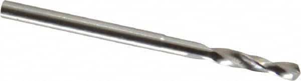 Micro Drill Bit: 0.0555″ Dia, 118 °, Cobalt Bright/Uncoated, RH Cut, Spiral Flute, Straight-Cylindrical Shank, Series 301