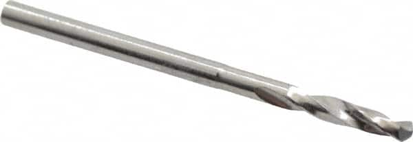 Micro Drill Bit: 0.0563″ Dia, 118 °, Cobalt Bright/Uncoated, RH Cut, Spiral Flute, Straight-Cylindrical Shank, Series 301