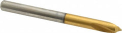 Guhring - 1/4" Body Diam, 90°, 70mm OAL, High Speed Steel Spotting Drill - Caliber Tooling