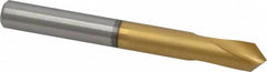 Guhring - 3/8" Body Diam, 90°, 89mm OAL, High Speed Steel Spotting Drill - Caliber Tooling