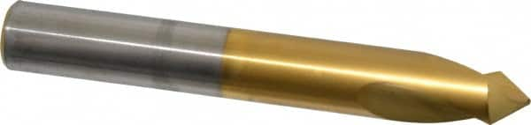 Guhring - 5/8" Body Diam, 90°, 115mm OAL, High Speed Steel Spotting Drill - Caliber Tooling