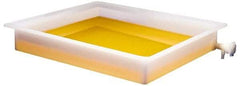 Bel-Art - 25-1/2" Long x 21-1/2" Wide x 4" Deep Tray with Faucet Tray - Polyethylene - Caliber Tooling