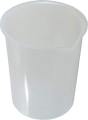 Bel-Art - 600 ml Polypropylene Graduated Beaker - 100 ml Graduation, 4-19/64" Diam x 5" High - Caliber Tooling